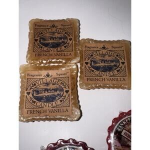 VILLAGE CANDLE FRENCH VANILLA WAX POTPOURRI TARTS SET OF 3 - SEALED